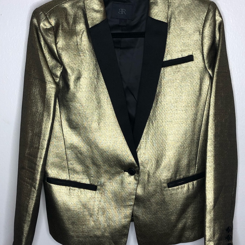 Banana Republic Monogram Gold Blazer - Picture 3 of 13